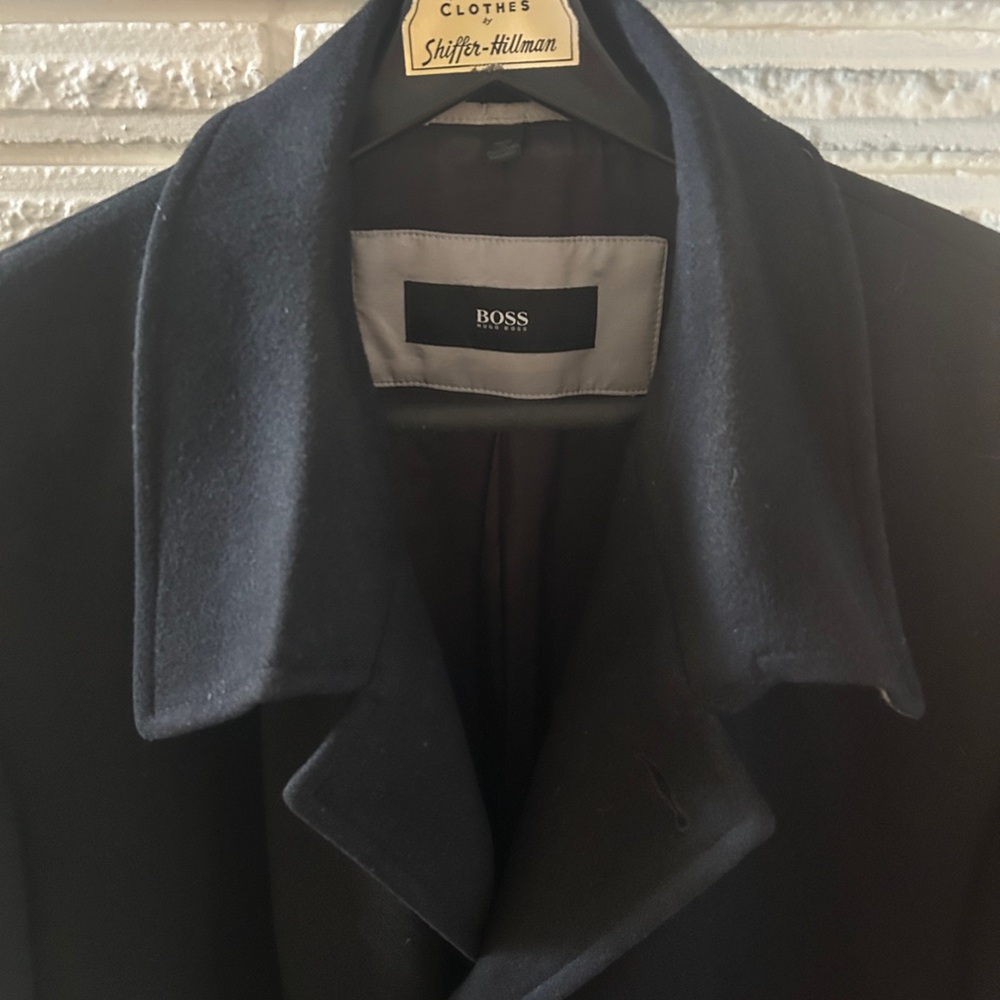Hugo Boss Men's Black Trench Coat